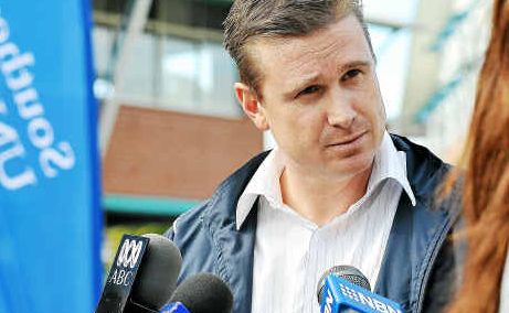 Shocking: University sport GM Tony Jermyn addresses the media. Shocking: University sport GM Tony Jermyn addresses the media.